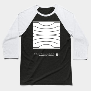 Architecture & Morality / Minimalist Graphic Artwork Design Baseball T-Shirt